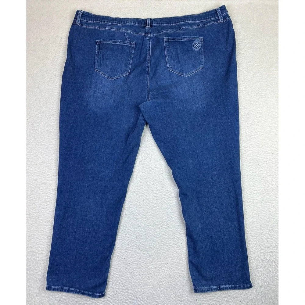 Laurie Felt Jeans Womens 26W Blue Daisy Denim Boyfriend Medium Wash A471814‎